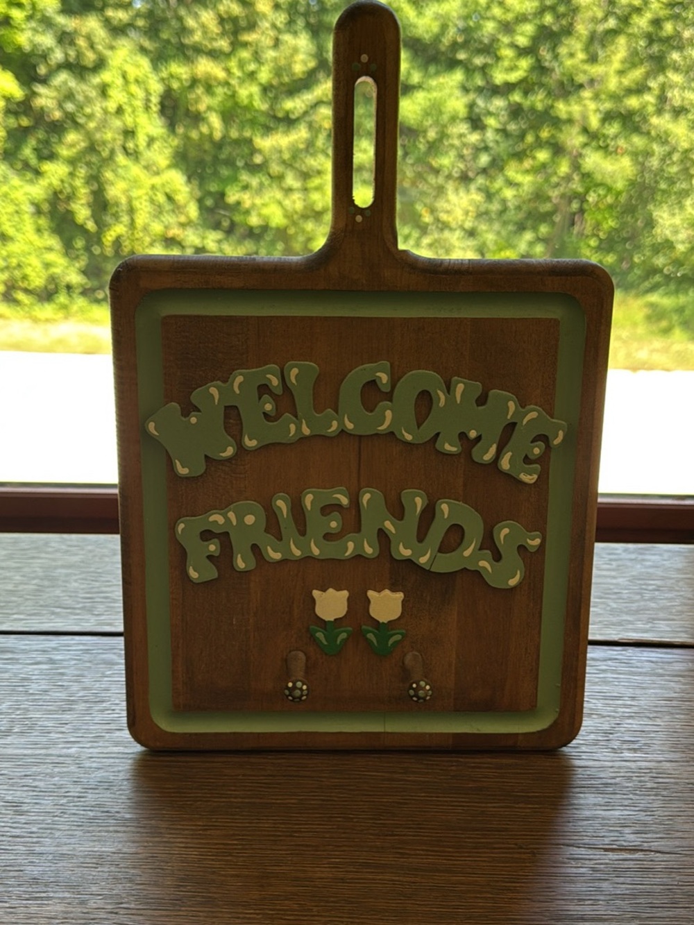 Cottage Welcome Friends Wooden Wall Decor